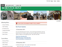 Tablet Screenshot of borntourist.com
